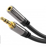PREMIUMCORD prodlužovací kabel, Jack 3.5mm - Jack 3.5mm M/F 5m