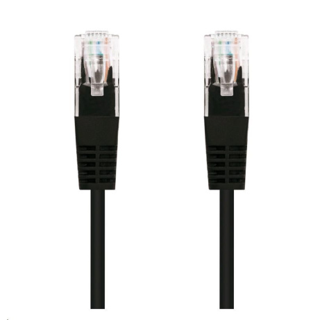 C-TECH kabel patchcord Cat5e, UTP, černý, 0,25m