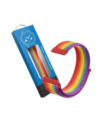 RhinoTech univerzální nylonový řemínek Quick Release 22mm duhový