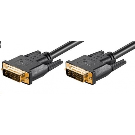 PREMIUMCORD Kabel DVI - DVI propojovací 2m (DVI-I(24+5), M/M, dual link)