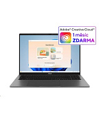 ASUS NTB Vivobook S16 (S3607VA-RP107W), Core 5 210H, 16" 1920x1200, 16GB, 512GB SSD, UHD, W11 Home, Matte Gray