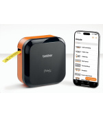 BROTHER tiskárna štítků PT-E720BTZ - 12,24mm, pásky, mobilní, Tiskárna Štítků pro průmysl a elekt
