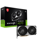 BAZAR - MSI VGA NVIDIA GeForce RTX 4070 VENTUS 2X E 12G OC, RTX 4070, 12GB GDDR6X, 3xDP, 1xHDMI - Po opravě (Bez příšluš