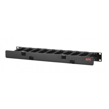 Horizontal Cable Manager, 1U Single Side w.Cover