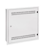 Solarix rozvaděč LC-18 do zdi s lištami 2U, 4U a 11U, 550x550 bílá RAL9003 s rámečkem k zazdění LC-18-55-15-W-W