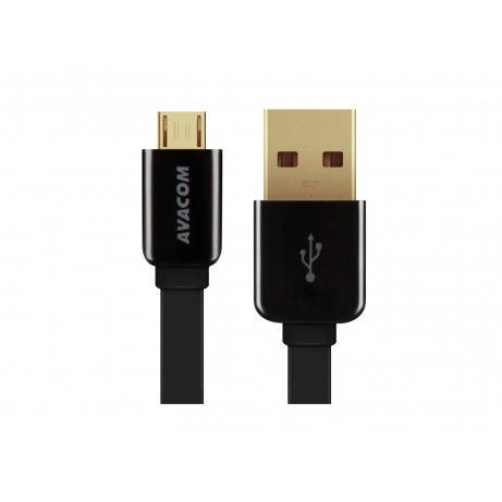 Kabel AVACOM MIC-120K USB - Micro USB, 120cm, černá