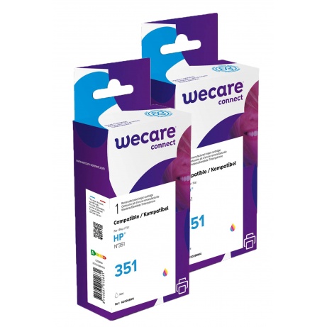 WECARE ARMOR sada ink kompatibilní s HP CB337E, 2x14ml, 3 barvy