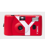 YASHICA MF-1 Snapshot Art Camera (Red) - analogový fotoaparát