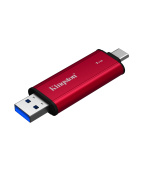 Kingston Dual Portable/1TB/SSD/Externí/Červená/5R