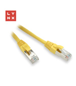 LYNX FTP patch kabel Cat5e PVC, CCA, 0,3m, žlutý (balení obsahuje 10ks)