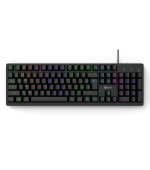 C-TECH Klávesnice Riven, Drátová USB, černá