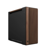 ASUS case PROART PA602 WALNUT WOOD MODERN METAL, Mid Tower, černá