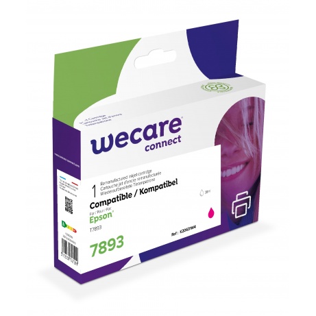 WECARE ARMOR ink kompatibilní s EPSON C13T789340, červená/magenta