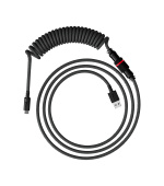 HyperX USB-C Coiled Cable Gray-Black - Příslušenství ke klávesnici