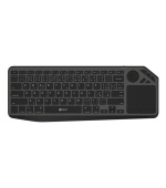 C-TECH Klávesnice WLTK-02, Bezdrátová, Touchpad, černá