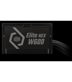 Cooler Master zdroj Elite NEX 600W 230V, 120mm, 80+ White, Mesh (opletené kabely)