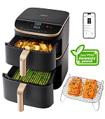 Cosori Turbo Tower Pro chytrá horkovzdušná fritéza 10,8l černá