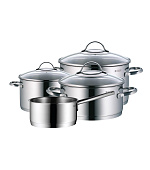 BAZAR - WMF sada hrnců Provence Plus, 4 kusy, nerezová ocel - Poškozený obal (Komplet)