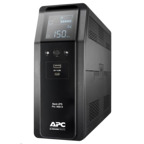 APC -rozbalen vystaven- Back UPS Pro BR 1600VA, Sinewave, 8 Outlets, AVR, LCD interface (960W)