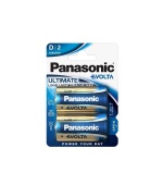 PANASONIC Alkalické baterie EVOLTA Platinum LR20EGE/2BP D 1,5V (Blistr 2ks)