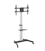 ALU pojízdný stojan Brateck FS44-46TW pro TV 37"-86" 50kg police