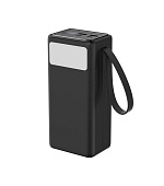 Platinet Powerbanka 40000 mAh 65W Power Delivery, 2xUSB-C, 2xUSB-A, kabel USB-C 1m, černá