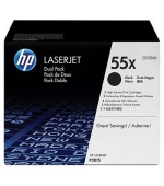HP tisková kazeta černá velká, CE255XD - 2 pack