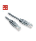 LYNX UTP patch kabel Cat5e, PVC, CCA, 7m, šedý