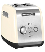 KitchenAid 5KMT221EAC topinkovač, 2 otvory, celokovový, 7 stupňů, udržování teploty, jednostranné opékání, krémový
