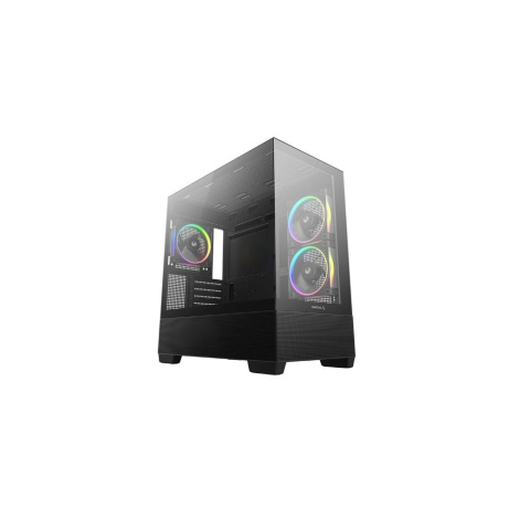 DEEPCOOL Case CG380 3F, mATX, ARGB, Průhledná bočnice, 3x120mm Fan, černá