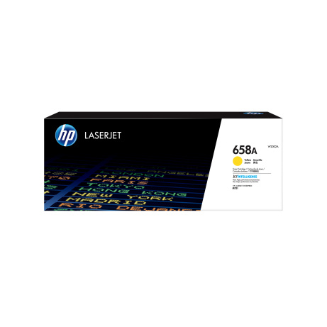 HP 658A Yellow LaserJet Toner Cartridge (6,000 pages)