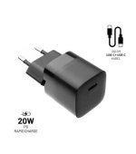 FIXED nabíječka, USB-C,USB-C/USB-C kabel,1m, 20W