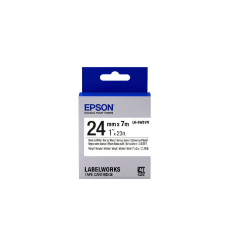 Epson Tape Cartridge LK-6WBVN Vinyl, Black/White 24 mm / 7m