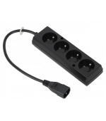 Prodlužovací přívod 4x230V pro UPS (IEC320-C14), 30cm