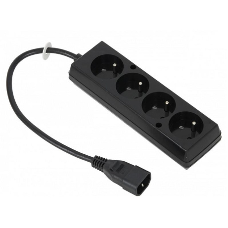 Prodlužovací přívod 4x230V pro UPS (IEC320-C14), 30cm