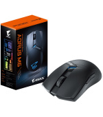 GIGABYTE Herní myš Aorus M6, Bezdrátová 2.4GHz, USB-C, černá