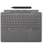 MS Surface Pro Keyboard + Pen Storage Con, Pen Storage, CoPilot Button, CZ, Platinum