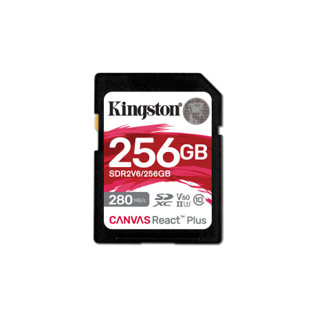 Kingston Canvas React Plus/SDHC/256GB/UHS-II U3 / Class 10