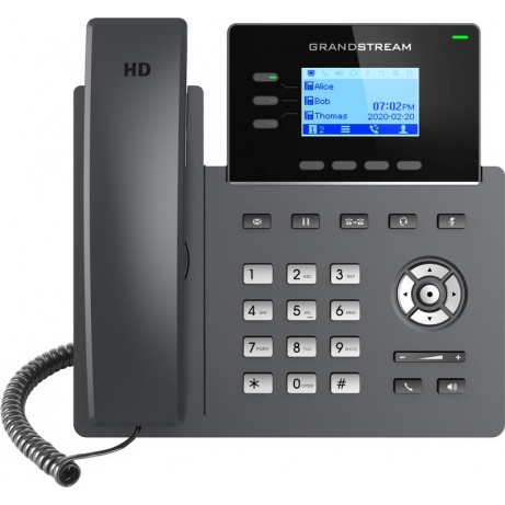 Grandstream GRP2603 SIP telefon, 2,48" LCD podsv. displej, 6 SIP účty, 2x1Gbit port