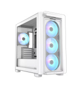 BAZAR ASUS case A23 PLUS TG ARGB, Mini Tower, průhledná bočnice, 4x120mm ARGB Fan, bílá (POŠKOZENÝ OBAL)