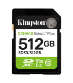 Kingston SDXC karta 512GB Canvas Select Plus, U1, V10, A1