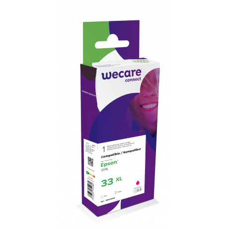 WECARE ARMOR ink kompatibilní s EPSON C13T33634012, červená/magenta