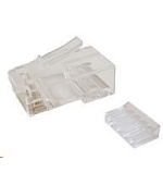 BAZAR - Solarix Konektor RJ45 CAT6 UTP 8p8c nestíněný skládaný na drát / 87 ks KRJ45/6SLD - rozbaleno, méně kusů