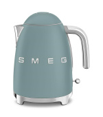 Smeg KLF03EGMEU, rychlovarná konvice, 1,7 l, (7 šálků), 2400 W, styl 50. let, smaragdově zelená