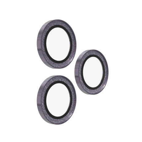 ZAGG Ochranná čočka Premium pro Apple 17 Pro/Pro Max/16 Pro/Pro Max/15 Pro/Pro Max - fialová třpytka