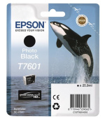 EPSON ink čer ULTRACHROME HD "Kosatka" - Photo Black - T7601 (25,9 ml)