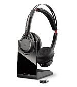 BAZAR - Poly Bluetooth Headset Voyager Focus UC B825-M, včetně nabíjecího stojánku, (rozbaleno, náhradní krabice)