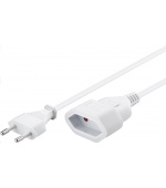 PREMIUMCORD Kabel síťový 230V, prodlužovací dvojvidlice,  2m