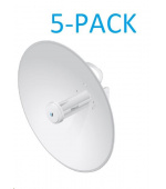 UBNT airMAX PowerBeam5 AC 2x25dBi Gen2, 5-PACK [400mm, Client/AP, 5GHz, airMAX ac, 10/100/1000 Ethernet]