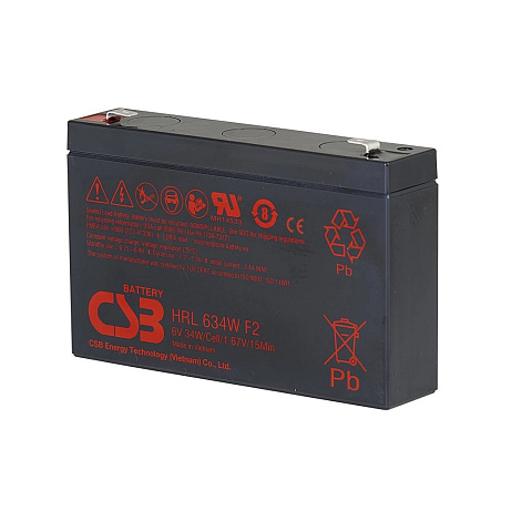 Baterie CSB HR1234WF2; 12V, 9Ah/34W, F2